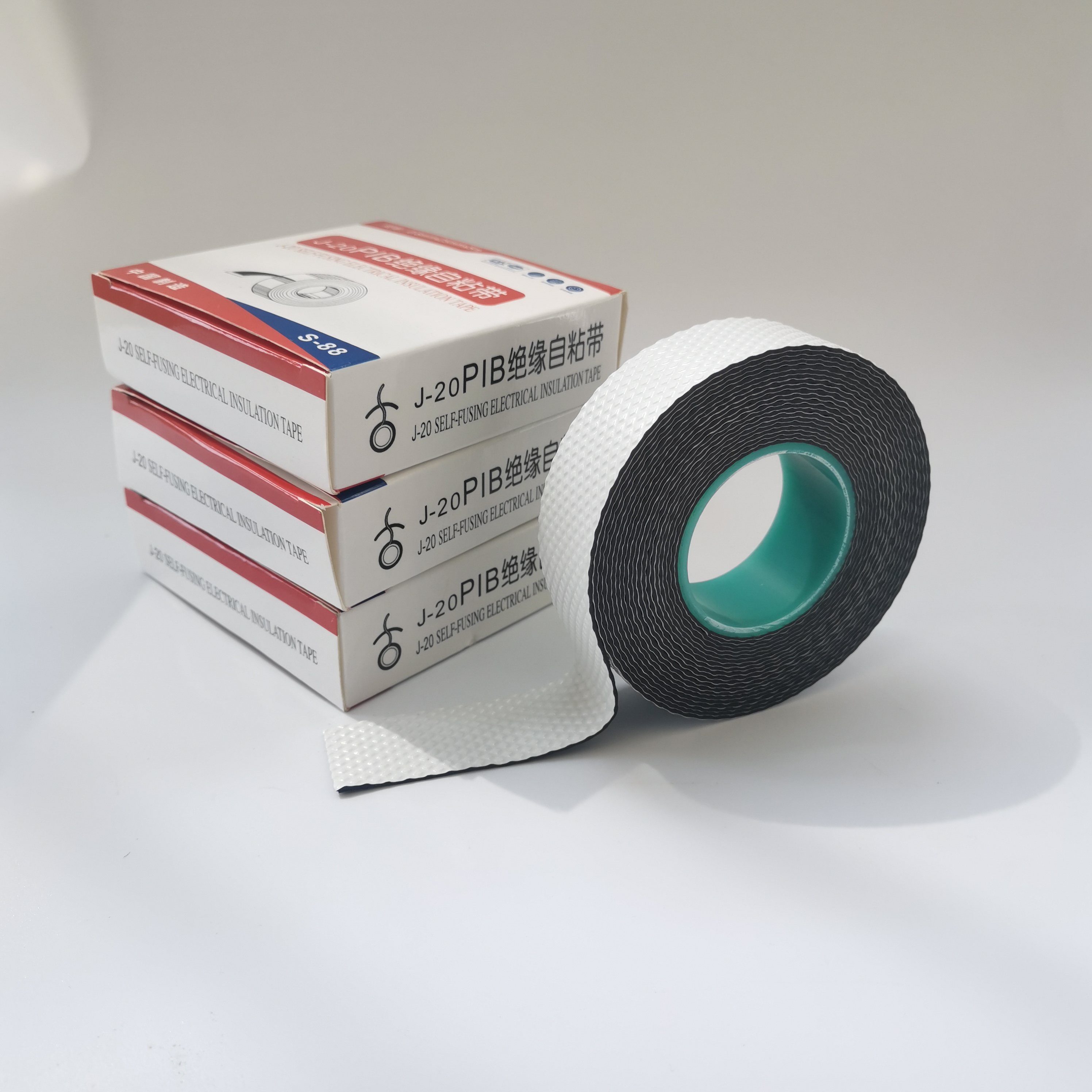 black electrical insulation tape