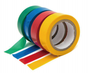 black electrical insulation tape